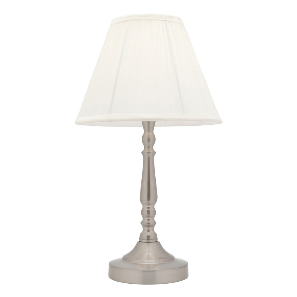 Molly Touch Table Lamp Satin Nickle